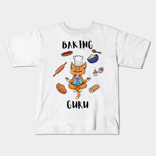 Baking Guru Kids T-Shirt by eQumi